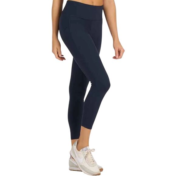 Vuori Pants - Vuori Stride 7/8 Legging High Rise Stash Pockets UPF Moisture Wicking Ink Small